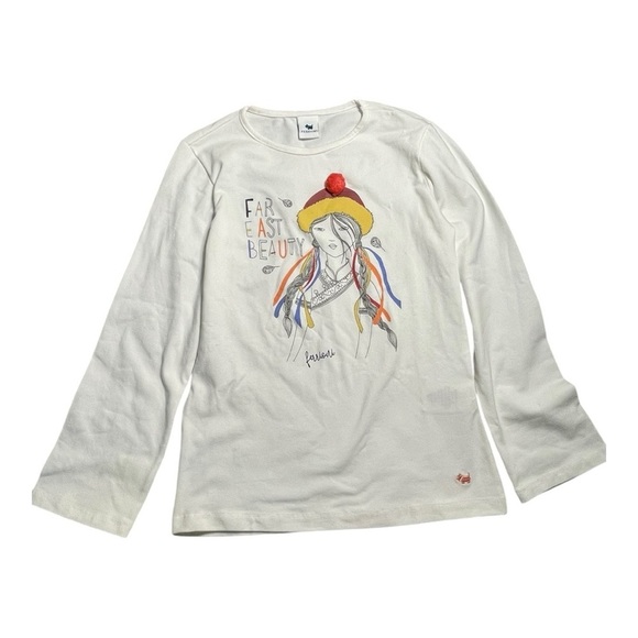 Ferrini Other - Ferrioni Girls Graphic Long Sleeve Top | Size 10